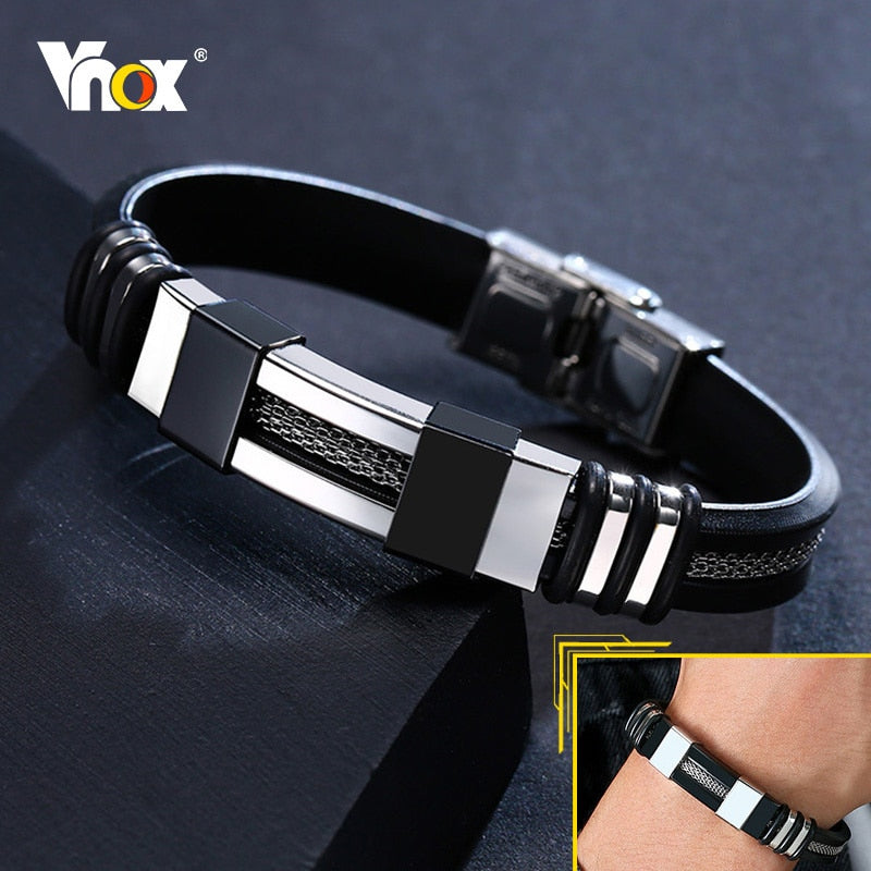 Pulseira Masculina De Couro