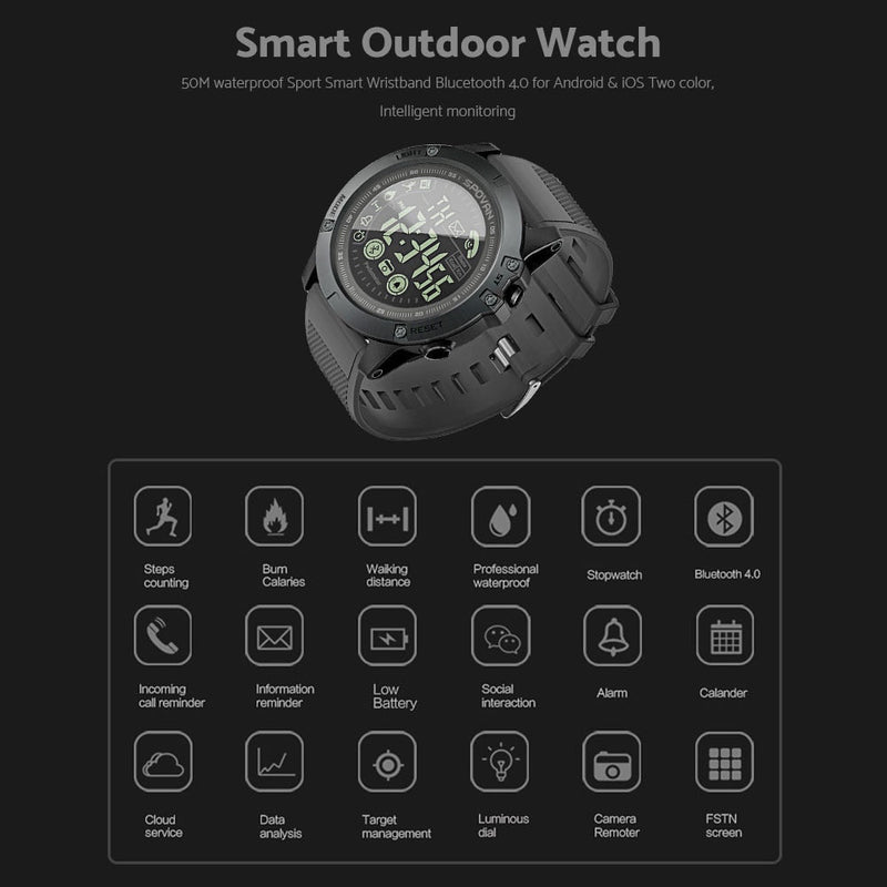 Relógio Militar Smartwatch Indestrutível T-Watch