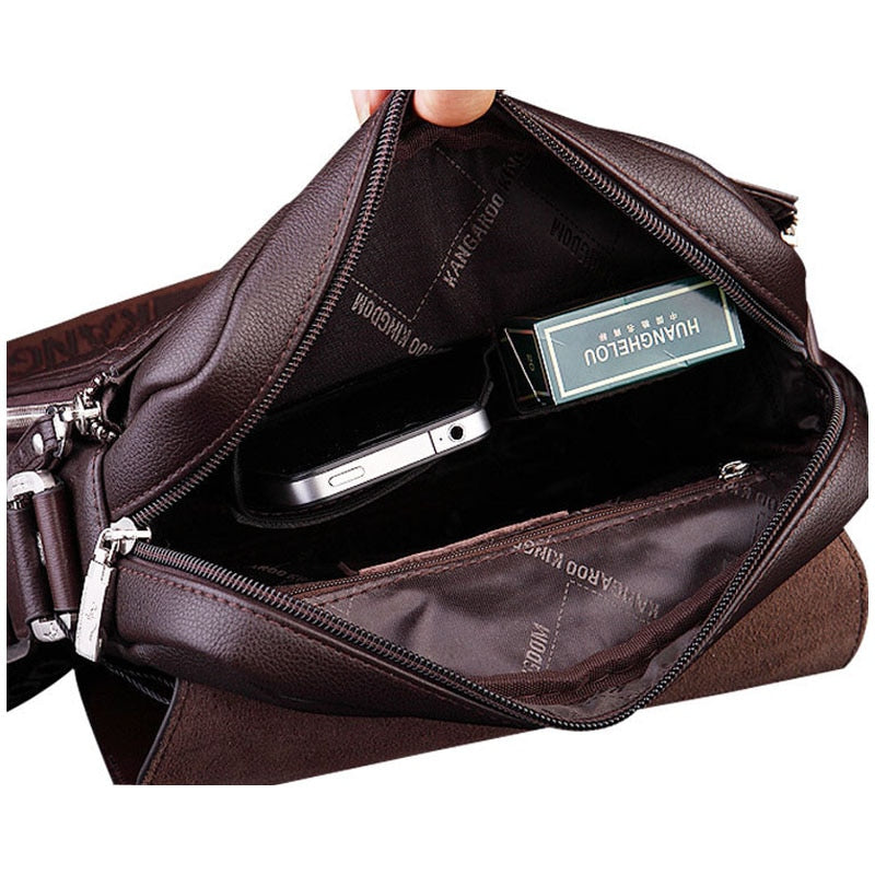 Bolsa Masculina De Couro Ombro