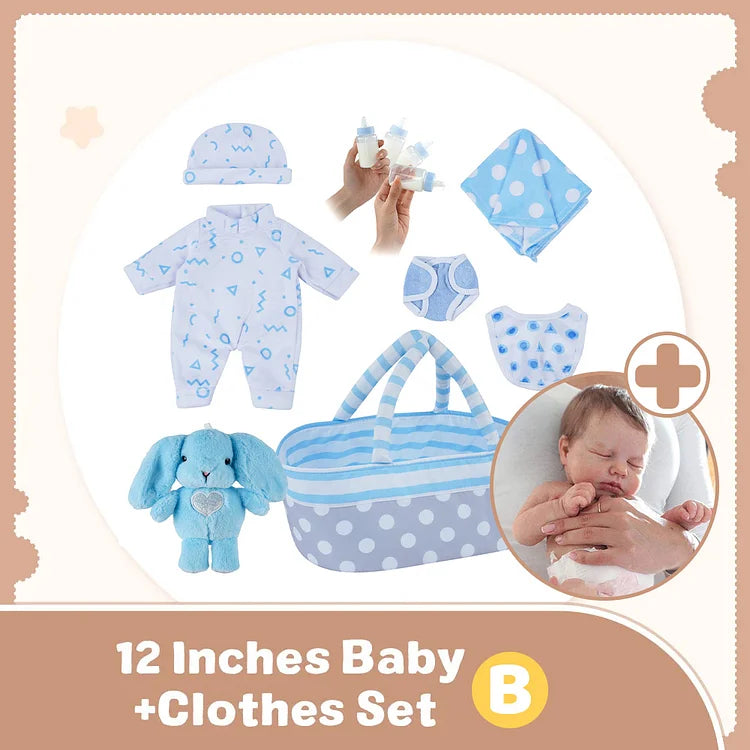 Baby Reborn BOY - KIT CLOTHES - 12 inches