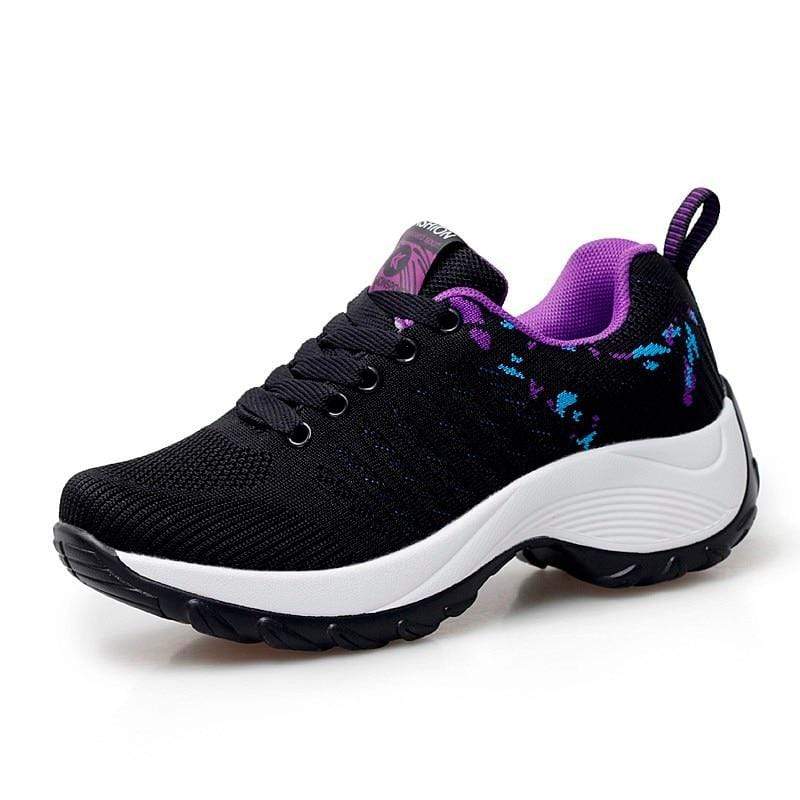 Tênis De Caminhada Feminino Plataforma Fashion Running ™